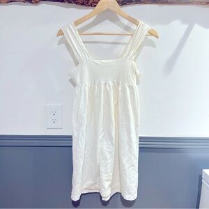 White Moda International Babydoll Dress Small